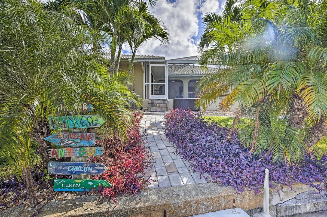 Canal Waterfront Home With Private Pool And Dock! Пунта-Горда Экстерьер фото